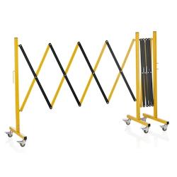 Barrière extensible aluminium 4m jaune et noir - WAS Germany - multicolore aluminium 2395 350_0
