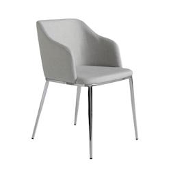 AC ANGEL CERDA Angel Cerdá Chaise en tissu gris 4050C 51 x 56 x 79 - gris textile 8435631001423_0