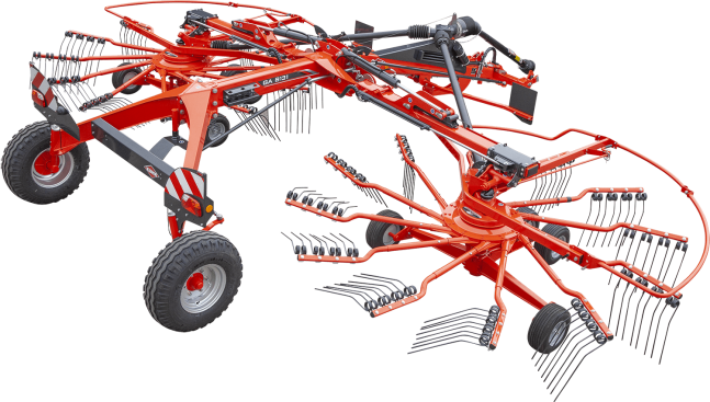 Andaineur double rotors GA 8131 - KUHN - largeur de travail 7,50 à 9,30 m - MASTERDRIVE GIII_0
