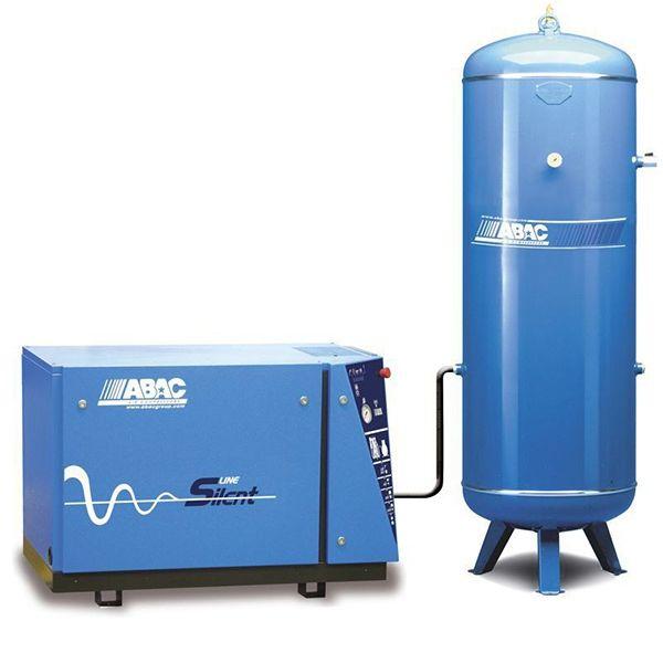 Compresseur d'air silencieux, cylindre fonte, réservoir vertical 500 litres ABAC - 11574550_0