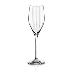 Flûte à Champagne Favourite Optic 17 cl x6 -  Transparent Rond Cristallin Rona - transparent 3106233746955_0