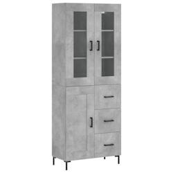 Helloshop26 - Buffet bahut commode armoire meuble de rangement organisateur cuisine salle de séjour salon haut 69,5 x 34 x 180 cm 02_0034707 - 300021_0