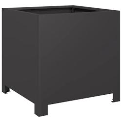 Helloshop26 - Jardinière bac lit surélevé plantes fleurs terrasse jardin 40 x 40 x 40 cm acier noir 02_0037542 - 3000217857272_0
