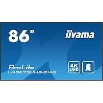 Iiyama LH8675UHS-B1AG Écran d'affichage dynamique Écran plat de signalisation numérique 2,17 m (85.6