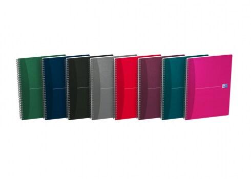 Oxford Lot de 5 Cahier Essentials rel. Intégrale A4 180p./90 feuilles 90g/m², Séyès, coloris assortis (8) - 3020120022093_0