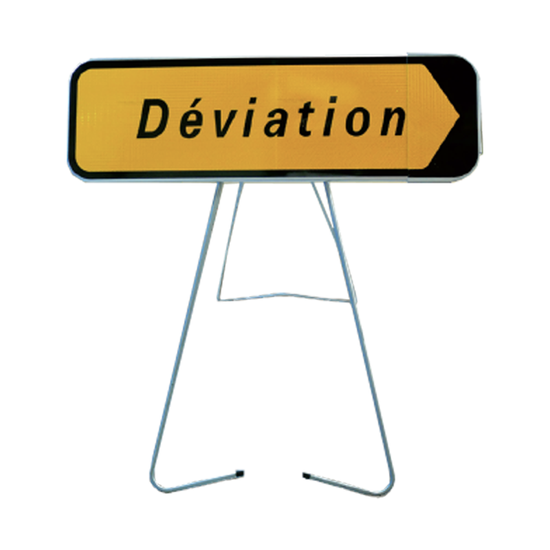 Panneau temporaire KD22 - Déviation (Gauche ou droite)_0