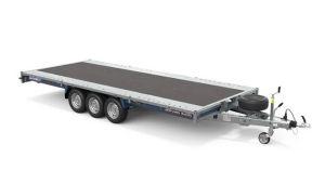 Plateau nu Connect - 550x215 cm - 3500 kg PTAC - 3 essieux - Roues 12