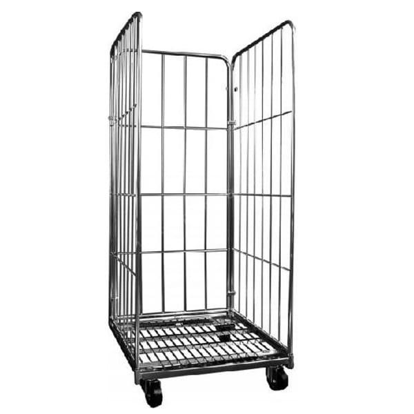 Rollcontainer avec base métallique L 600 x P 740 x H 1520 mm (Nombres de ridelles: 4 - Réf 4GRM60-74-152-1)_0