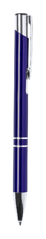 Stylo bille en aluminium recyclé - encre bleue - couleur bleue - 14g_0