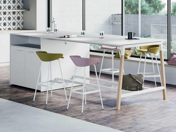 Table de travail haute Pop Woody sur rangements_0