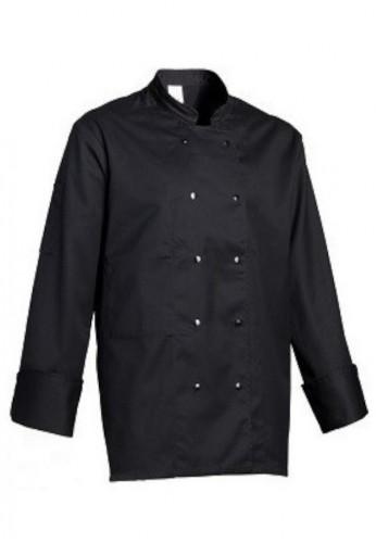 VESTE CUISINE NOIRE MANCHES LONGUES_0