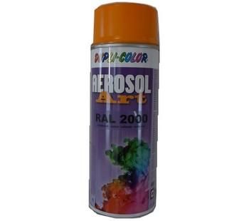 AEROSOL PEINTURE ART JAUNE ORANGE RAL 2000