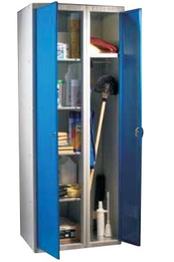 Armoire à monter - double rangement avec penderie et tablettes - acier 7/10ème - L 700 x P 500 x H 1800 mm_0