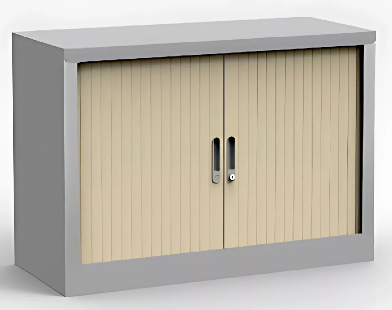 Armoire de rangement métallique So Salamanca - 1 étagère - rideau PVC - Hauteur 70 cm - robuste et durable_0