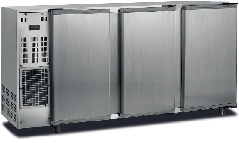 Arrière-bar réfrigéré inox 3 portes pleines température +2/+8 °c et... - PFGB177I_0