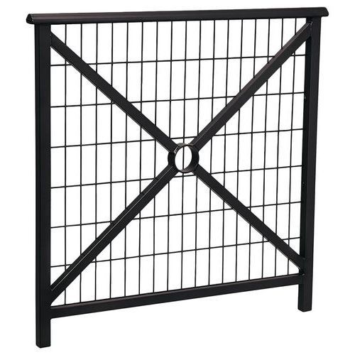 BARRIÈRE LISBONNE 1 M STRUCTURE GRILLAGÉE - ZINC NOIR 9005 - PROCITY