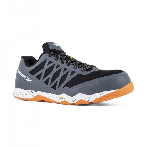 BASKETS DE SÉCURITÉ SPEED TR SAFETY S1PS SR ESD - GRIS ET ORANGE - TAILLE 44 REEBOK