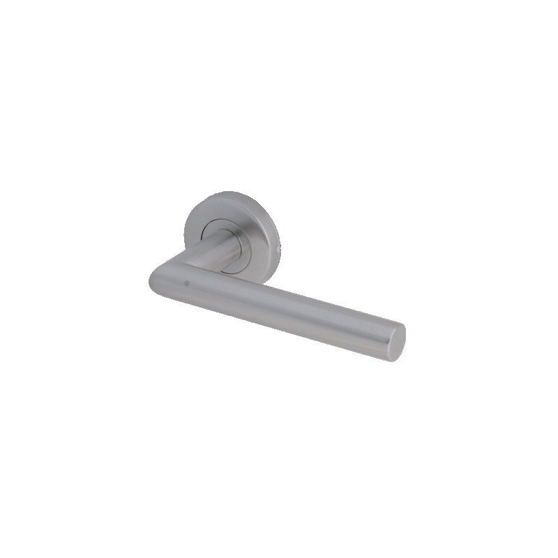 BÉQUILLE DOUBLE JADE SUR ROSACE BEC DE CANE INOX 1394 - HERACLES - B-INOX-03