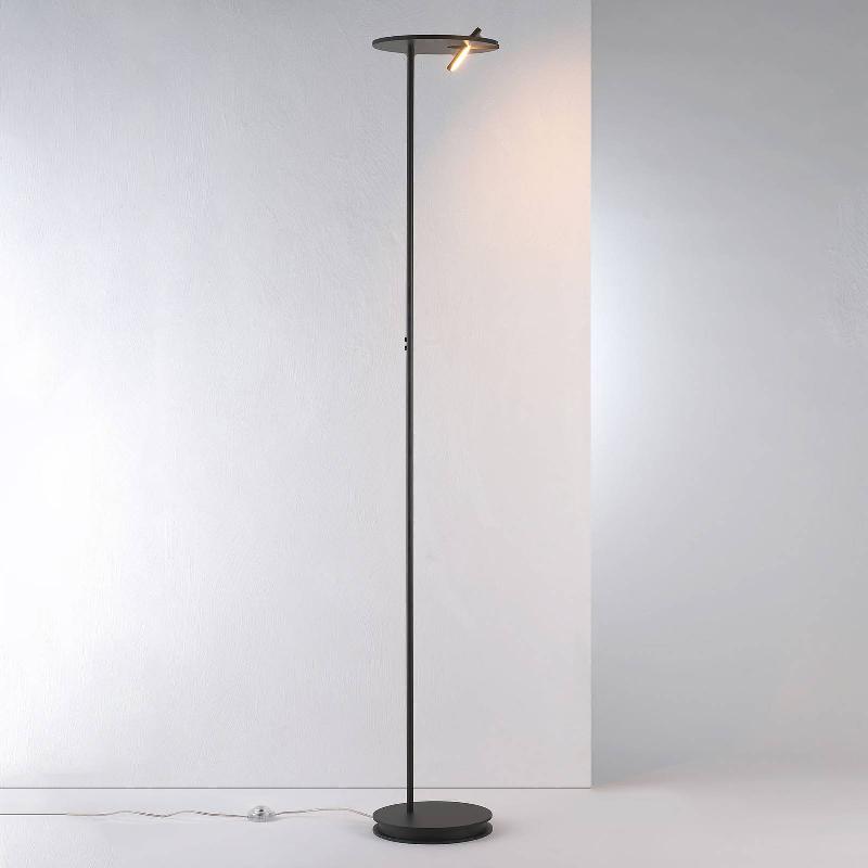 BOPP SHARE LAMPADAIRE À ÉCLAIRAGE INDIRECT LED, NOIR