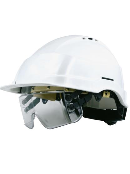 Casque IRIS2 avec lunettes intégrées sous visière - Aérations réglables - Blanc - casirisbl2_0