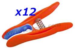 JEU DE 12 PINCES ISOLÉES BI-MATIÈRE POUR FIXATION DE NAPPES ISOLANTES - CATMP41530