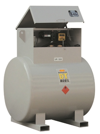 CDP980-DT ADR - Cuve station de ravitaillement gasoil/diester 980L pour chantier - Double paroi robuste et sécurisée_0
