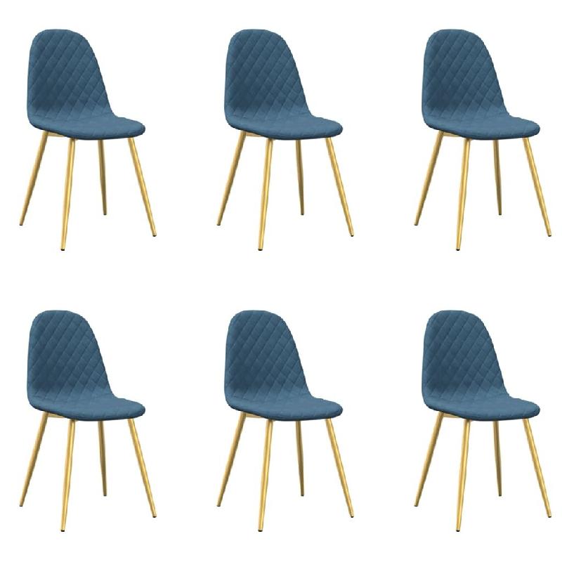 Chaises à manger lot de 6 gris clair velours Modèle Zervan - 3082870_0