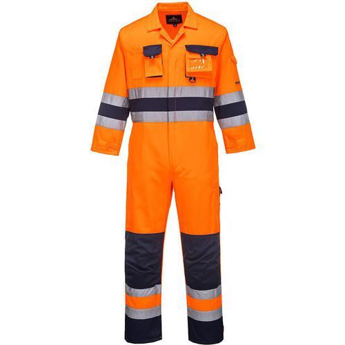 COMBINAISON HAUTE-VISIBILITÉ NANTES TX55 BLEU/ORANGE XXXL - PORTWEST