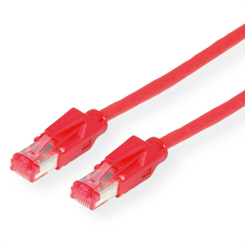 Cordon DRAKA Cat.6 (Classe E) S/FTP H, rouge, 7 m_0