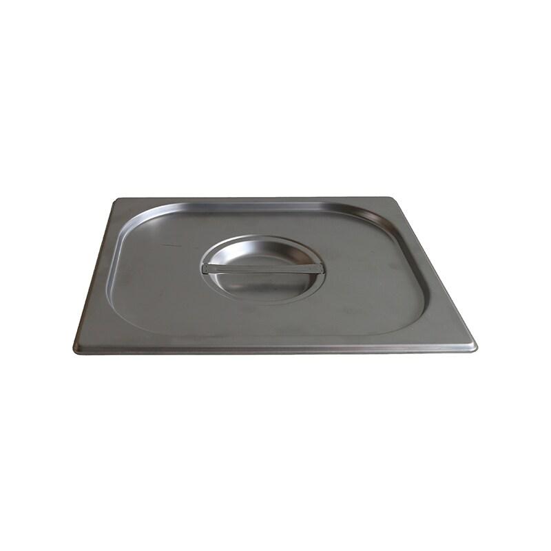 DBMARK - GNL12000-201/6 - (Lot de 6) - Couvercle avec poignée pour récipient GN 1/2 - 0.8mm S/S201 - gris inox GNL12000-201/6_0