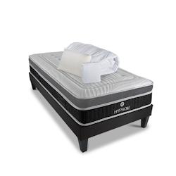 Ensemble  Matelas Mémoire de forme + Sommier + Accessoires 90x200 cm ELEGANCE HYPSOM - blanc 4BA.EL.K15.K.0920_0