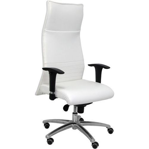 FAUTEUIL DE DIRECTION ALBACETE SIMILICUIR - BLANC