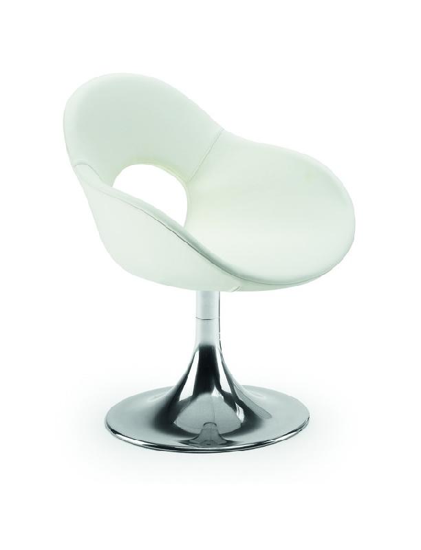 Fauteuil Raissa - coque rembourrée - pieds tulipe - divers pieds possibles_0