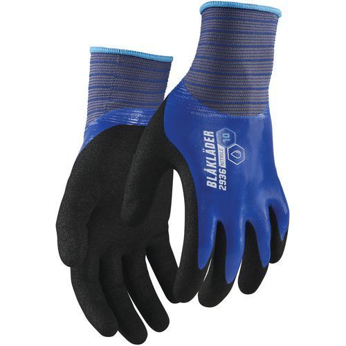 GANTS DE MANUTENTION DE TRAVAIL ENDUIT DE NITRILE - BLEU - 9 - BLAKLADER