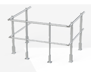Garde-corps aluminium - Option pour supports d'antennes - Solutions autostables - Double antennes coplanaires_0