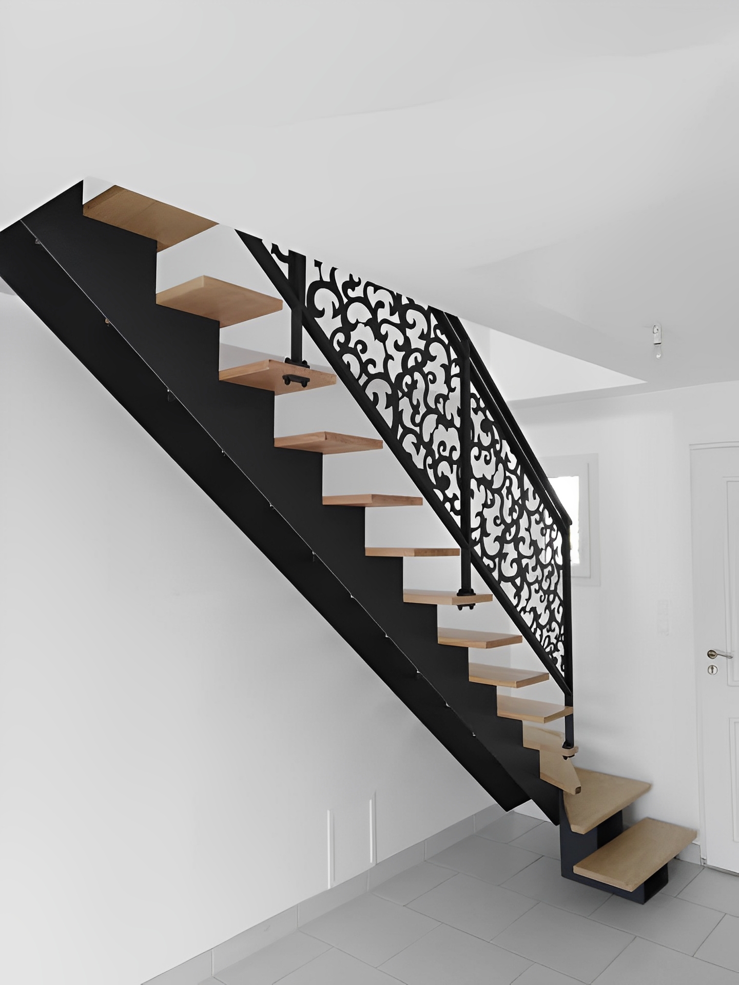 Garde-corps en acier avec découpe laser