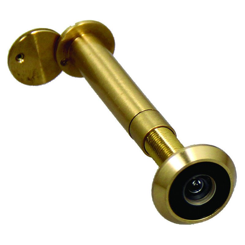 MICROVISEUR POUR PORTE DE 60 À 80MM ET 85 À 120MM DIAMÈTRE 12MM LAITON POLI - HERACLES - MICRO-32