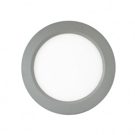 Plafonnier LED - diamètre 180 mm - 12 Watts - aluminium - 3000°K_0