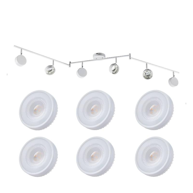 LINDBY SPOT JYLA, BLANC, 2.700 K, À 2 LAMPES, GX53