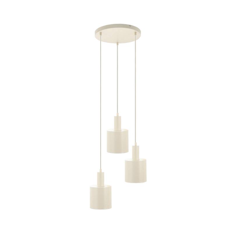 LINDBY SUSPENSION OVELIA, BEIGE, 3 LAMPES, MÉTAL, E27