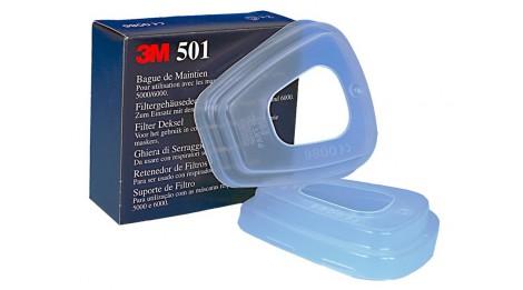 Lot de 2 bagues de maintien 3M 501 - Résistantes à l'abrasion et compatibles avec filtres à particules_0