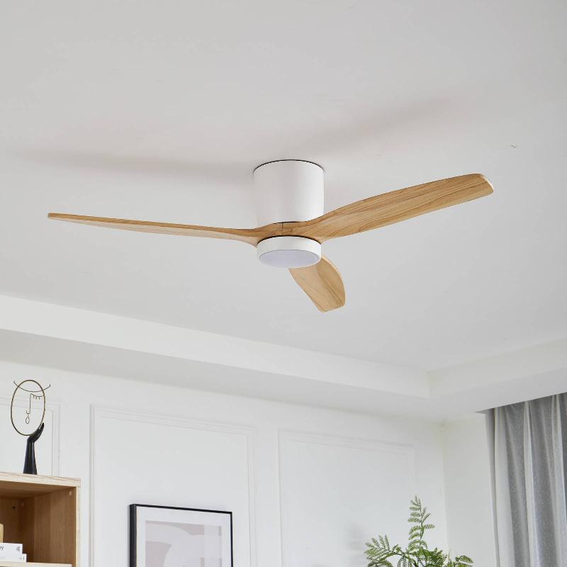 LUCANDE, VENTILATEUR DE PLAFOND LED FAIPARI, BLANC, COURANT CONTINU,