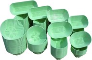 MATFER - MOULE BANNETON POLYPROPYLÈNE ROND VERT 1,5/2 KG - 118550