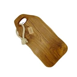 OIO NATURA Planche à découper ou à déguster Galon en bois de teck 40x21x2 cm - 231005_0