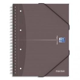OXFORD CAHIER SPIRALÉ SOHO COMBIBOOK A4+, 120 PAGES PERFORÉES  LIGNÉE 7MM. COUVERTURES CARTE ASSORTIES