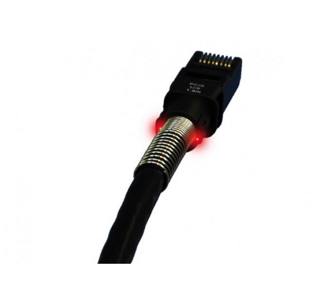 Patchsee PCI6-U/5 - Cordon RJ45 Catégorie 6A U/UTP Noir - 1,5 m - Repérage lumineux_0