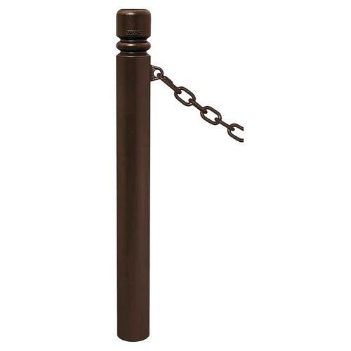 POTELET PROVINCE Ø114 MM CHAINES 1 ANNEAU CITY MARRON 8017 - PROCITY