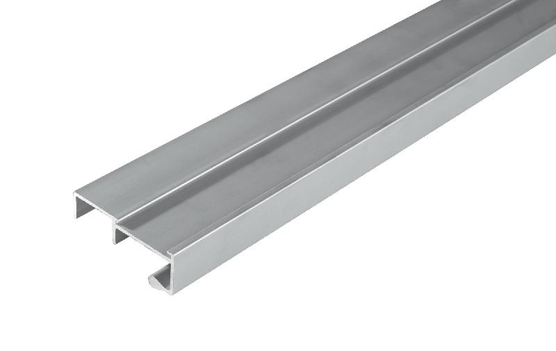 Profil pour dossiers suspendus 2m - aluminium anodisé argent - Duval - 42-0102-5102 - 584951_0