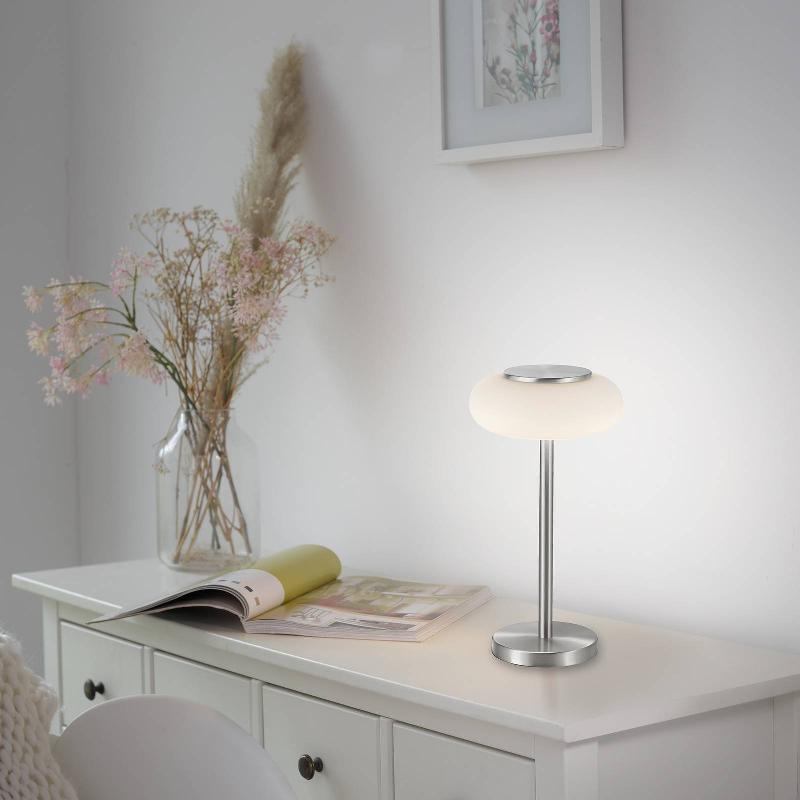 Q-SMART-HOME PAUL NEUHAUS Q-ETIENNE LAMPE À POSER LED, ACIER