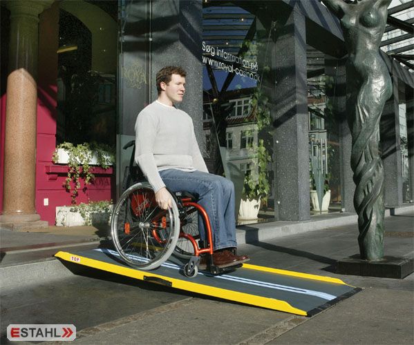 Rampe PMR 'Lite' en fibre de verre et carbone - modèle 30100-125F - légère et antidérapante_0